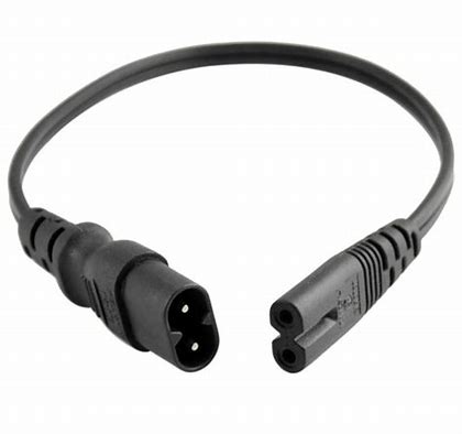 250V 2.5A Sale IEC C7C8 Cable Extension Ulvde Power Connection Cable EU IEC320 C7 Female to C8 Male Power Cables Connector