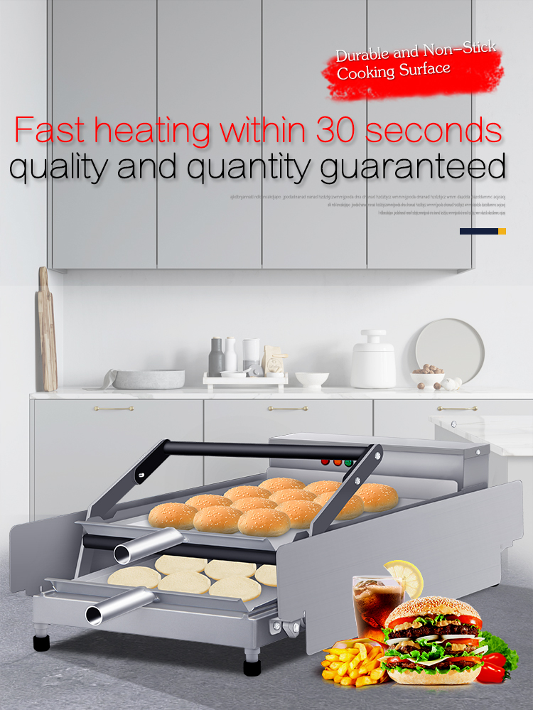 Aluminum Alloy Material Electric Hamburger Press Machine for Mechanical Timer Control