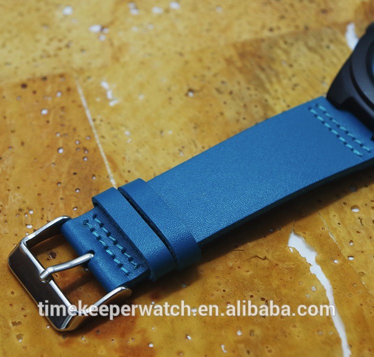 colorful wood watches , sky blue color fashion man watches , custom your own logo