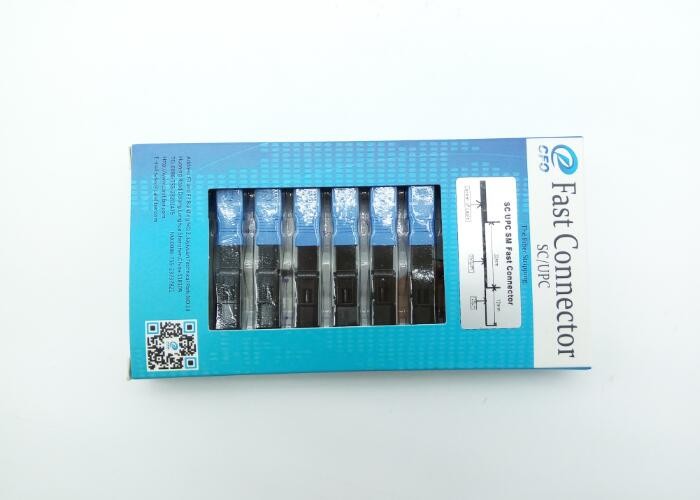 CATV Pre - Polished Fiber Connectors , Blue Field Installable Fiber Optic Connector
