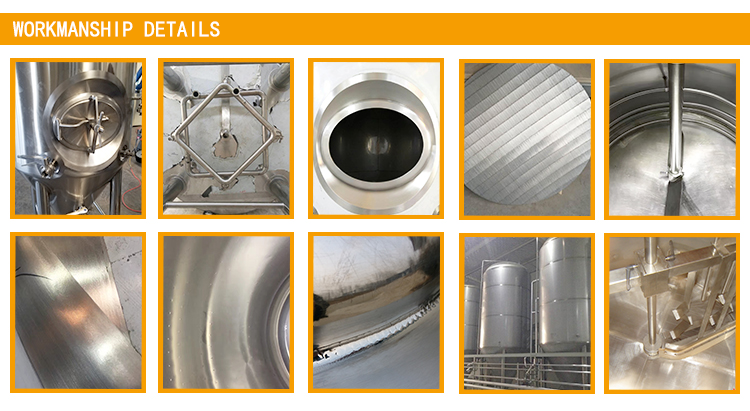 60-75 Degree Concial Fermenter Brewhouse System Beer Brewing Equipment