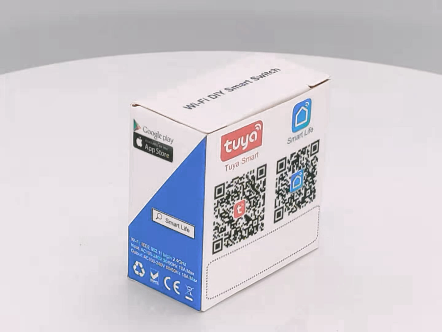 Smart Home Automation Remote Light Switch 16A Breaker Module Tuya Smart Timer Wall Light Switch support voice control