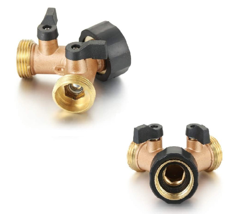 Female 3/4in NPT Brass Y Valve Garden Irrigation Distributor