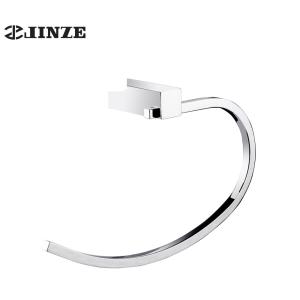 China Professional Bathroom Hardware Accessories Wrought Iron Hanging Towel Rack wholesale