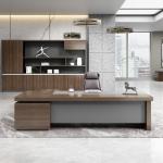 Commercial Furniture Wooden L shape Executive Office Desk for Boss Manager