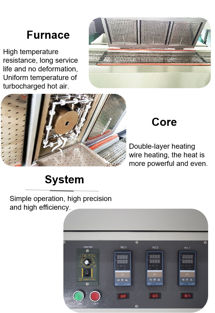 Three Zone Reflow Oven Machine Led Reflow Oven High Heating Efficiency Energy Saving