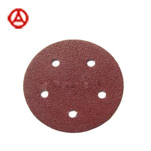 China Machine Sandpaper Disc C-Paper Red Aluminum Oxide Abrasive Paper Disc wholesale