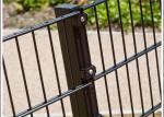 Pvc coated twin wire 656 fence panel/Double rod welded wire fence, twin wire