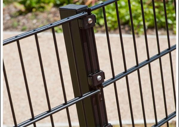 Pvc coated twin wire 656 fence panel/Double rod welded wire fence, twin wire