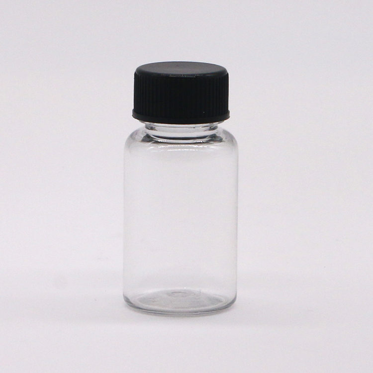 10mL Round Shape PET Plastic Bottle for Medicine Supplement Capsule Storage