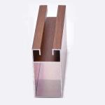 ISO9001 Slim Aluminium Door Frame Sections 6063 Powder Coating Glass Door