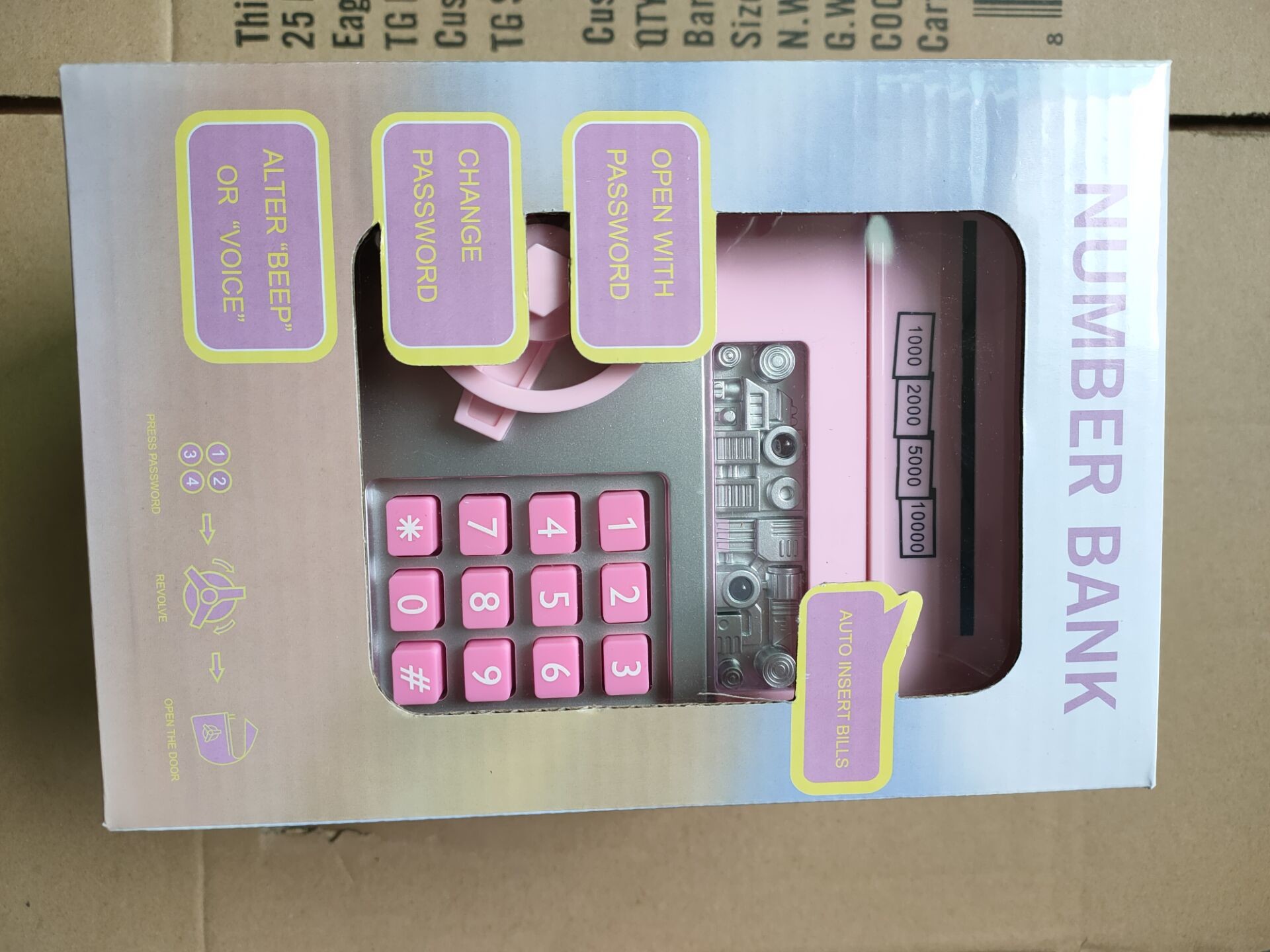 2 color Password Piggy Bank