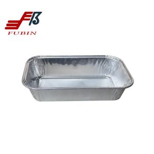 China 0.1mm Thickness Airline Meal Tray Aluminum Foil Food Box High Temperature Resistance wholesale