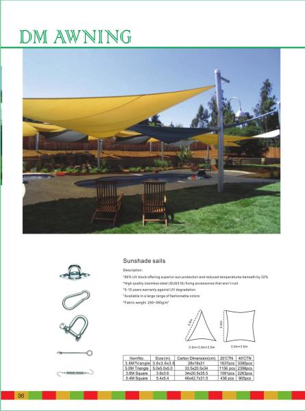 Sunshade Pergola Awning Kits