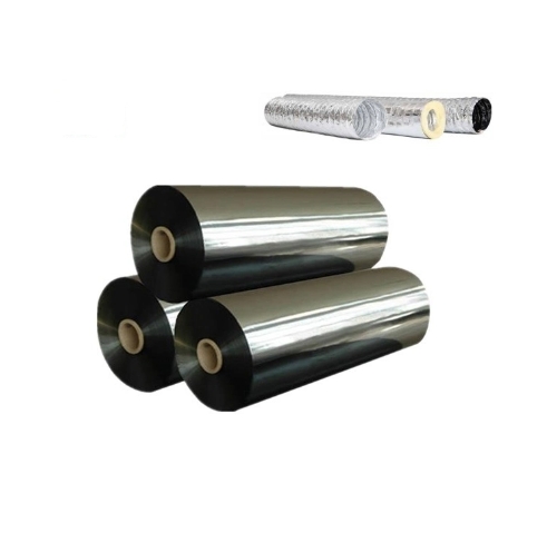 Stretch Film Made with PE Coated Metalized PET Film 10-50 Micron Thickness