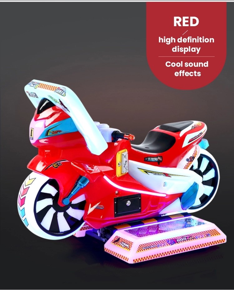 Coin Operated Kiddie Ride Machines Racing Motorcycles 110/220V 180W