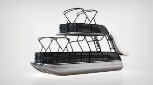 China OEM Double Decker Luxury Pontoon Boats For Family And Friends Relax Time wholesale