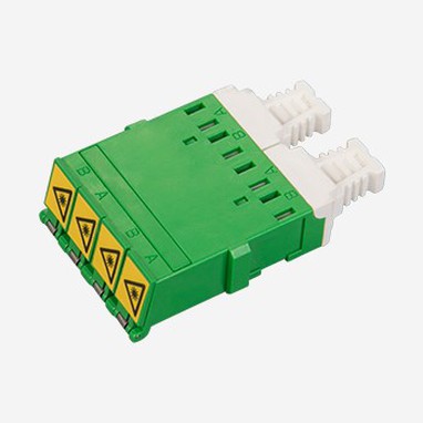 3 Simplex APC SC Fiber Optical Adapter Low Insertion Loss / Return Loss