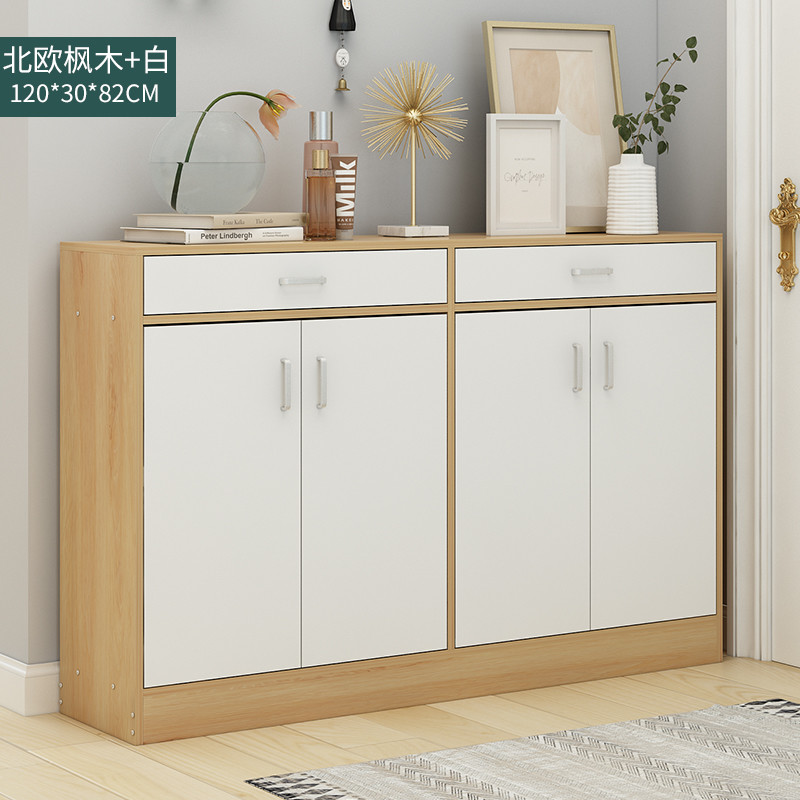 Dustproof 30mm Width Shoe Sideboard Cabinet For Door Entrance