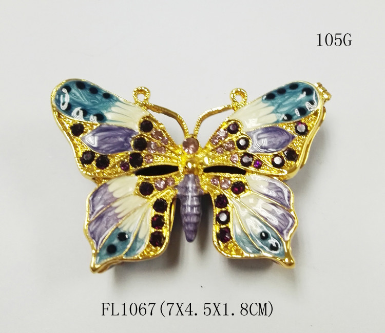 New Products Metal Butterfly Custom Jewelry Box