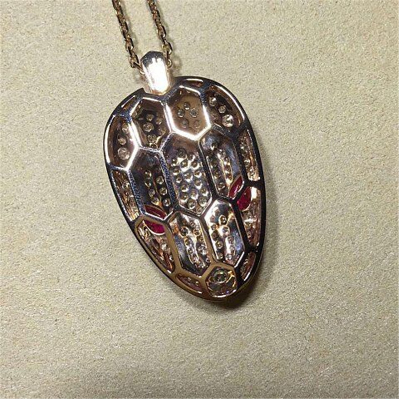 Bi Serpenti series Snakeheads Necklace 18k gold white gold yellow gold rose gold diamond necklace