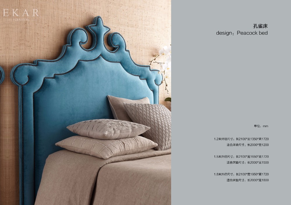 Wooden Bed Models Blue Upholstered Headboard Royal King Size Bed