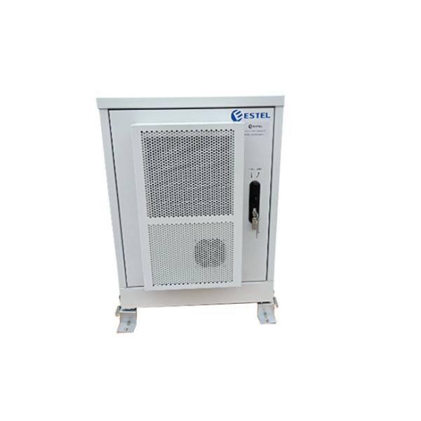 14U Customized Outdoor Telecom Station Cabinet Air Conditioner Cooling With Wheels