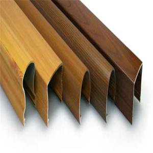China Wood Transfer 4mm ISO Standard Aluminium Extrusion Profiles wholesale