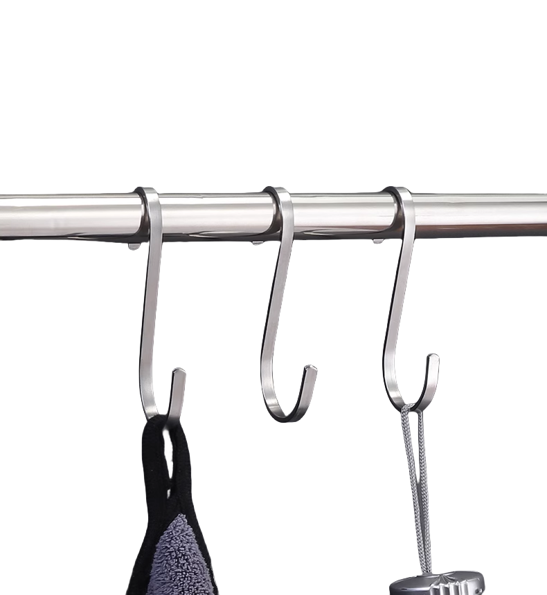 Stainless Steel Metal Hanging Heavy Duty Adhesive Wall Coat Hooks for Clothes M2.5 M3 M4 M5 M6 M8 M10 M12 M14 M16 M20
