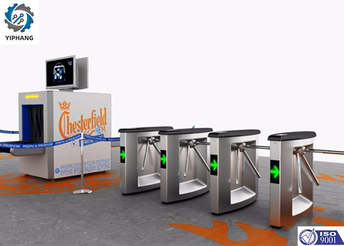 ESD SUS304 Access Control Turnstile Tripod Door System Waist Height Turnstile