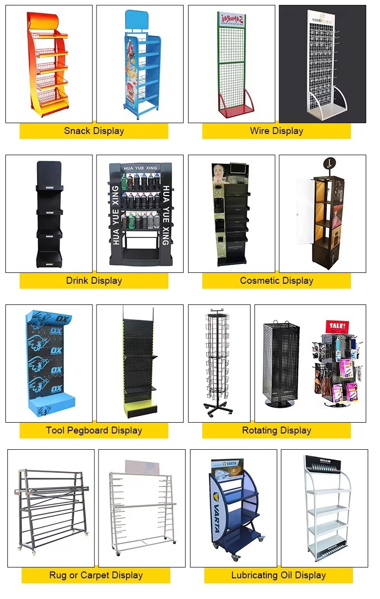 Customized Metal Display Rack Multi Tier Metal POP Display Rack For Essential Oils