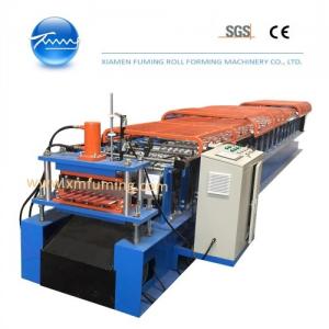 China 5.5KW Shutter Roll Forming Machine PLC Control For Door Frame Profile wholesale