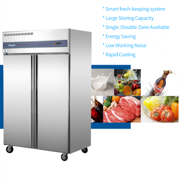 Multiscene Upright Kitchen Fridge Freezer 380W Single Door Soundless
