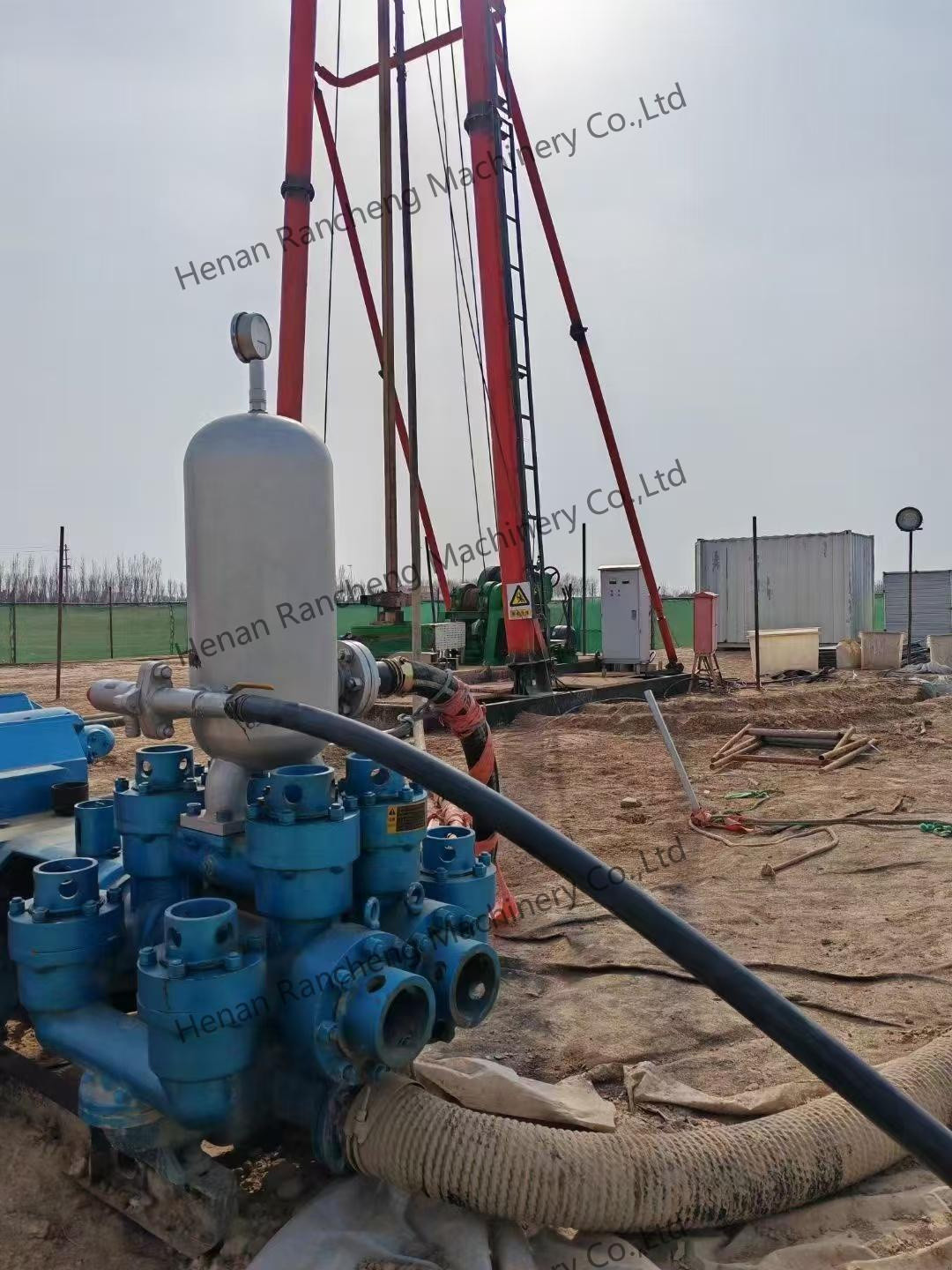 BW1200/7 Plunger Mud Pump For 1000-Meter Deep Water Well Drilling