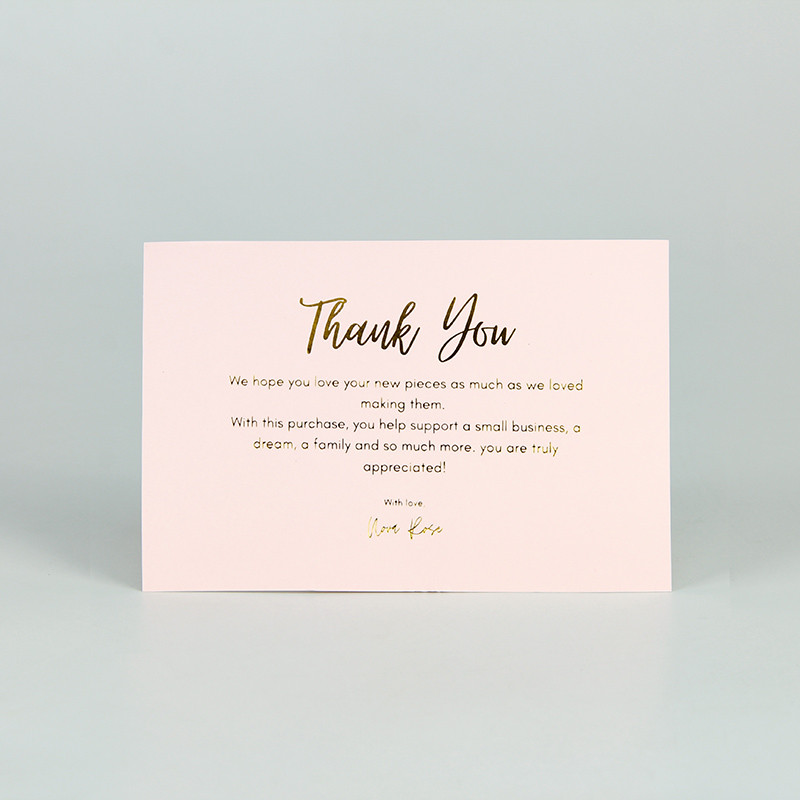 Colorful Paper Business Thank You Cards High Quality Custom Paper Cards Printing