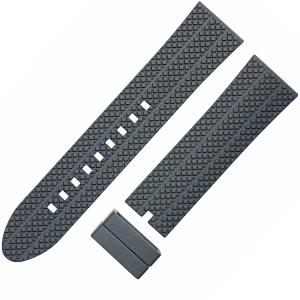 China SGS 24mm Rubber Watch Bands , SHX Mens Rubber Watch Straps wholesale
