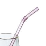 Curved Reusable Borosilicate Bent Glass Straws