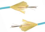 OM3 Indoor Fiber Optic Cable , 2 - 24 Cores Tight Buffered Fiber Cable