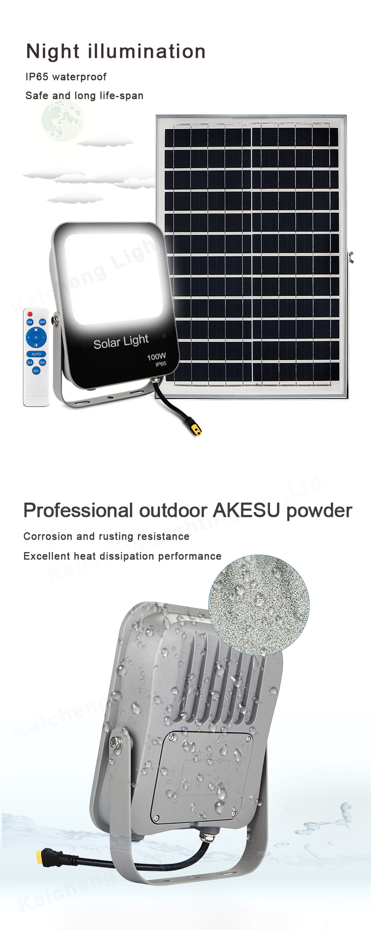 200Watt Solar Outdoor Flood Lights KCD aluminum housing 20000 lumen 250w led solar flood light for outdoor