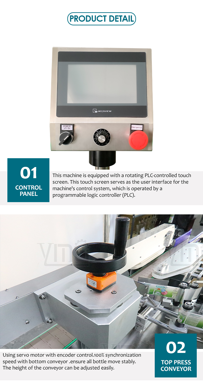 YM610 Fully Automatic Bottle Three Four Sides Wrap Around Labeller For Hexagon Glass Jam Spice Jars