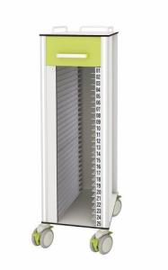 China Centerlocking 40 Compartments Hospital Medicine Trolley wholesale