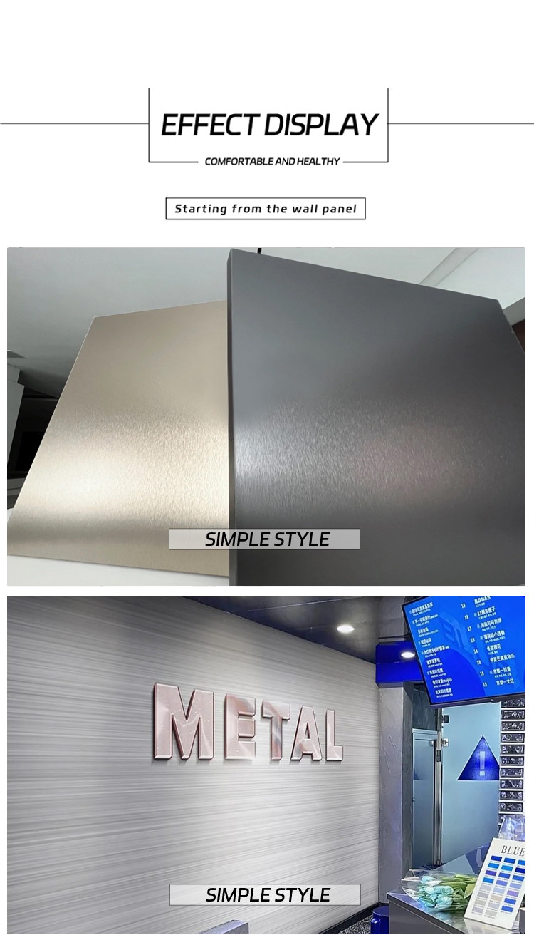 Carbon Crystal Board Fireproof Bamboo Charcoal Metal Board Veneer