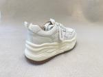 Heightening White Trainers Women Pigskin Insole Ladies Trainers
