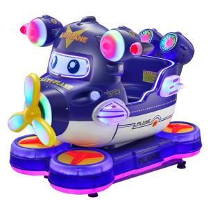 China 85*51*96cm Plane Plastic Kiddy Ride MP5 Kids Swing Machine at Amusement Game Center wholesale