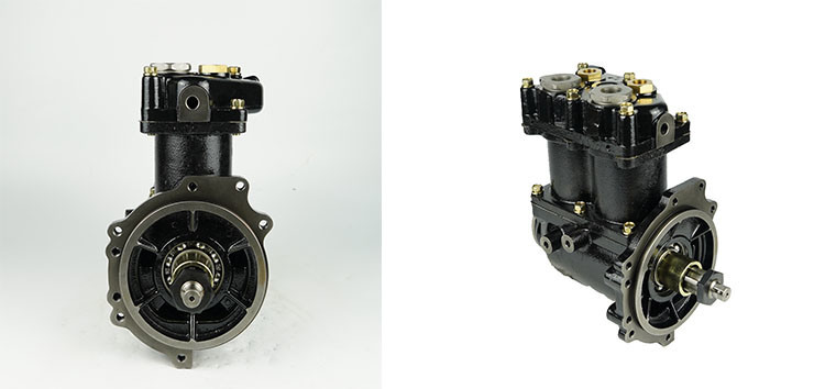 Twin Linder Air Brake Compressor for Heavy Truck