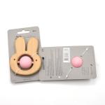 EN71 Wooden Silicone Teether