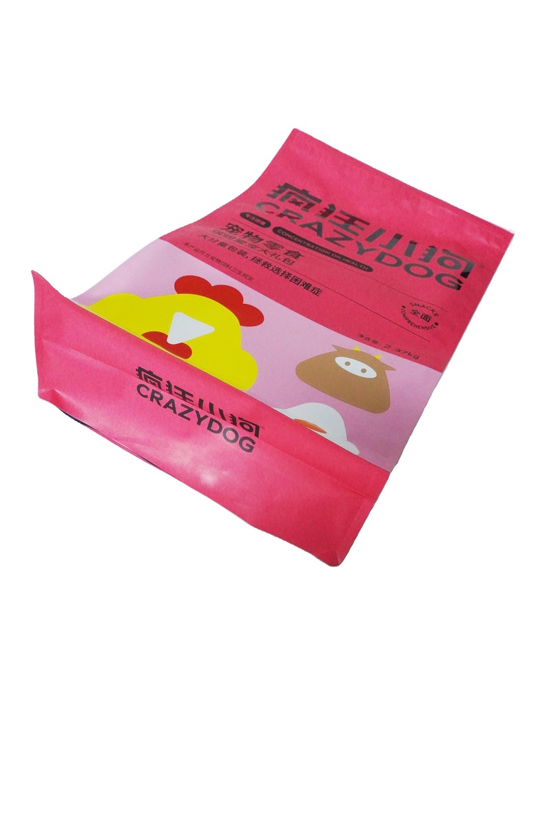 Moisture Proof Printed Biodegradable Flat Bottom Slider To Open Laminated Pouch