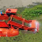 Aquatic Weed Cutting And Collecting Boat For River Maintenance