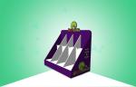 Two Tier Chicks Food Cardboard Countertop Displays , Retail Tabletop Displays