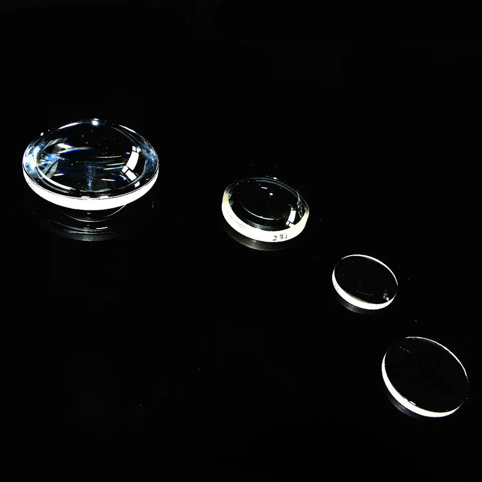 Quartz / Sapphire Material Optical Lenses Double Convex Lens Light Guide Lens